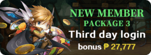 Newcomer login on 3rd day